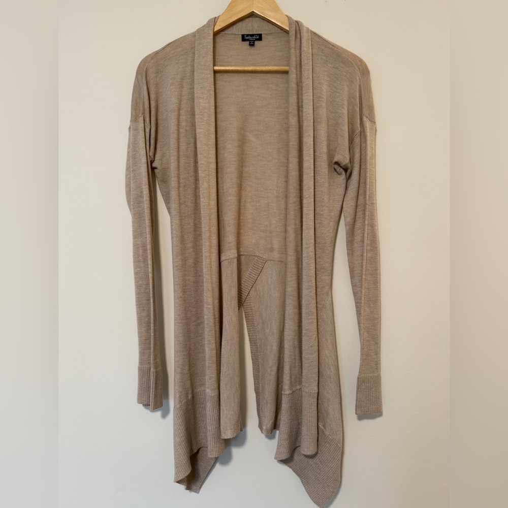 Splendid NWOT Beige Open Front Cardigan
